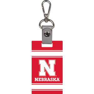 2" x  3.5" University of Nebraska Logo Bag Tag