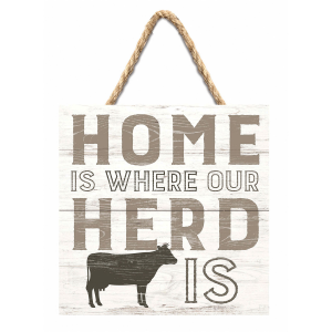 Home is Where our Herd is Sign