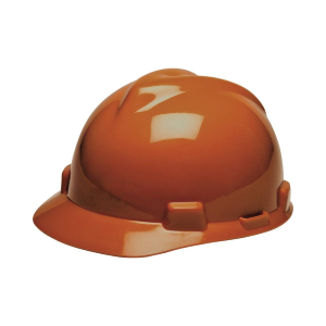 4-Point Textile Suspension Orange Hard Hat