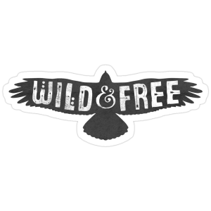 Wild & Free Sticker