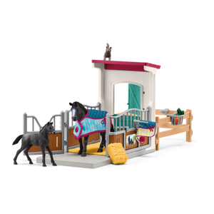 Horse Box with Mare and Foal Playset