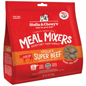 Freeze-Dried Raw Stella's Supper Beef Meal Mixers Dry Dog Food