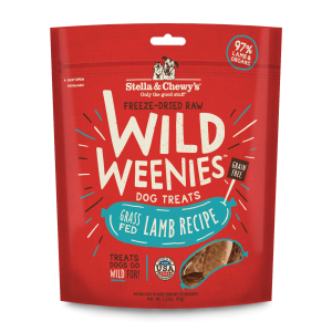 Freeze-Dried Raw Wild Weenies Grass-Fed Lamb Recipe Dog Treats