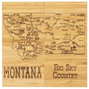 Montana State Puzzle Coaster Set