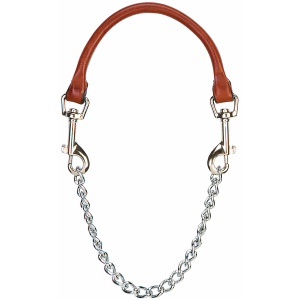 Chain Goat Collar with Leather Grip