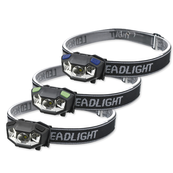 100 Lumen LED Headlamp Set - 3-Pack